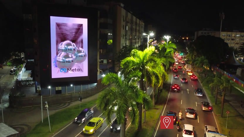 Pioneiras: em campanha para a Meta, a agência AlmapBBDO coloca nas ruas o primeiro 3D Anamórfico da marca, uma parceria inédita com a CHICOOH+